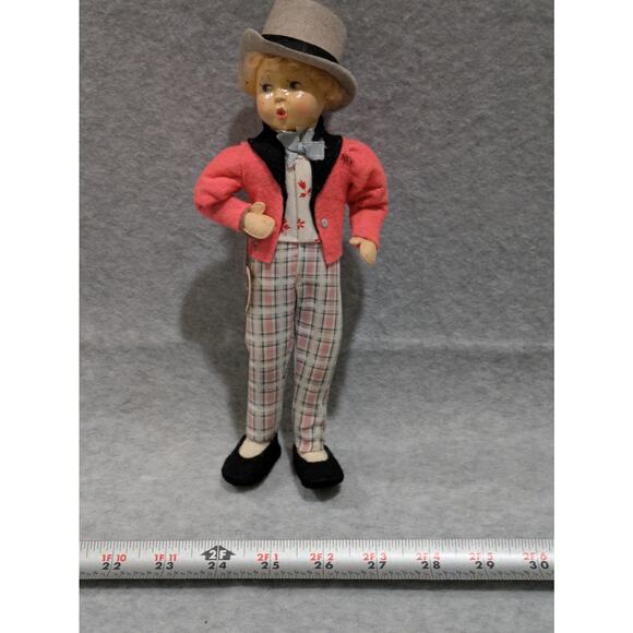 BAITZ Doll With Original Tag Whistling Hand Painted Bisque Face Vintage 2 Pcs - Picture 15 of 16